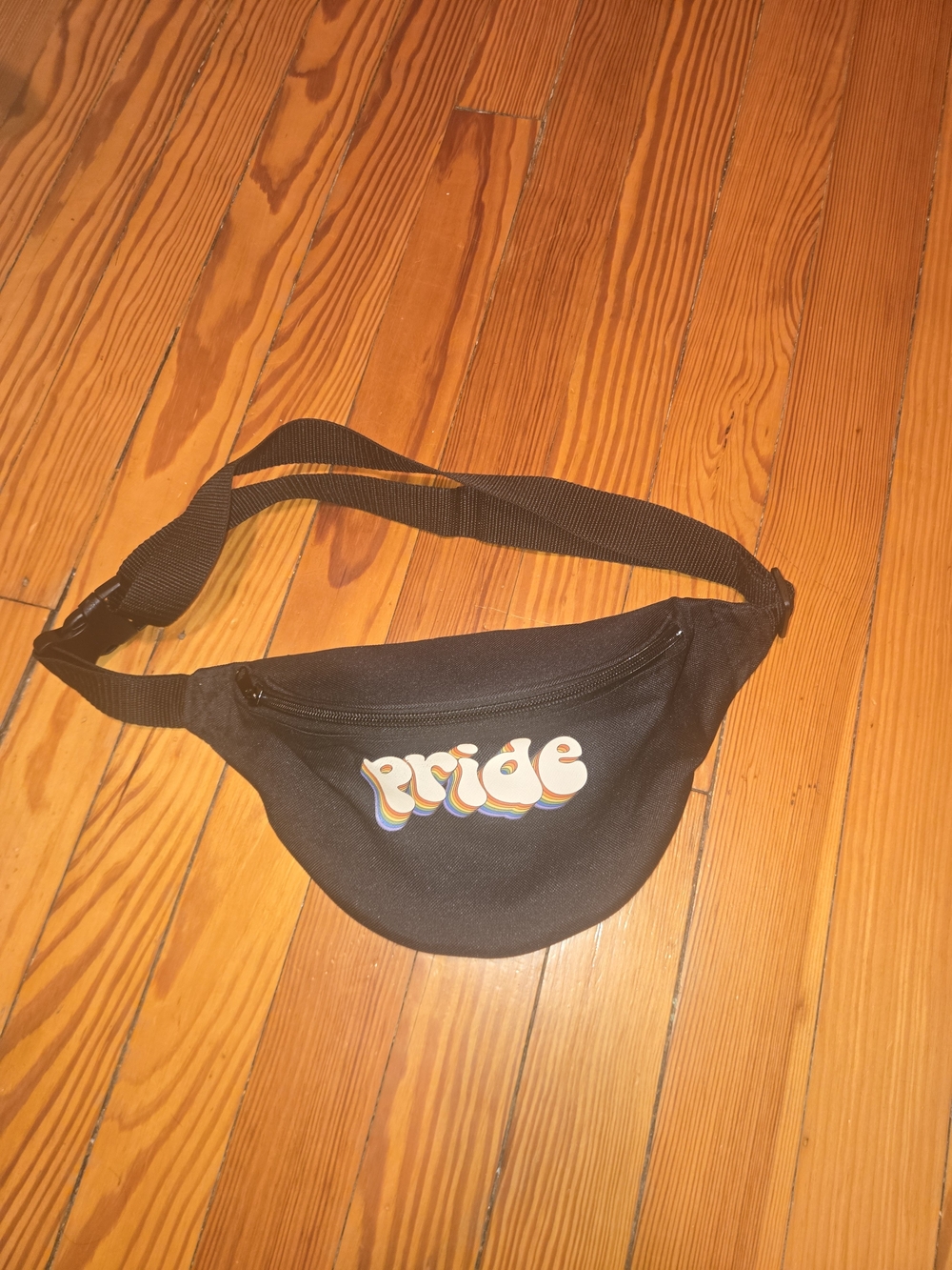 Pride Graphic Black Waist Bag